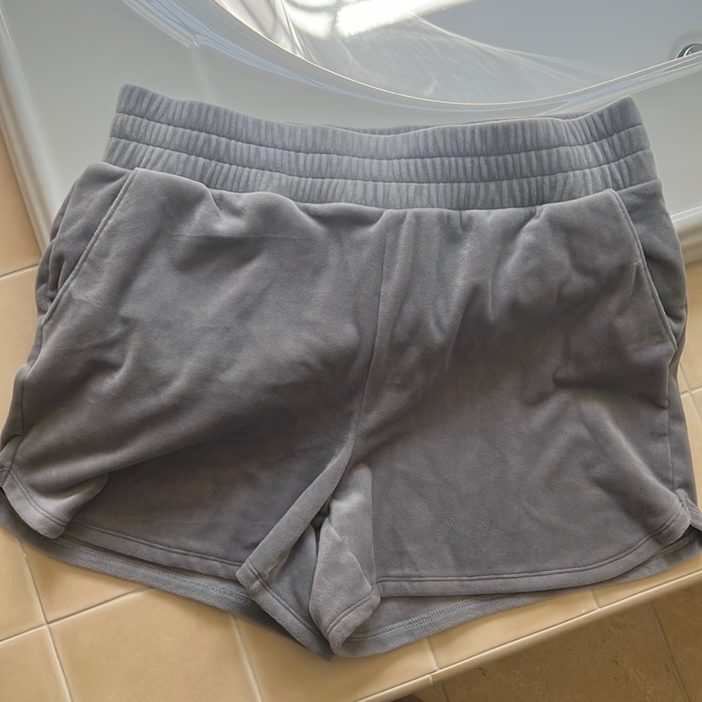 Express Grey Velour Shorts